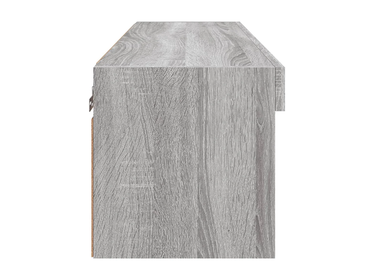 Berkfield TV Cabinet with LED Lights Grey Sonoma 80x30x30 cm