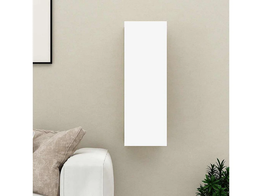 Berkfield TV Cabinet White 30.5x30x90 cm Engineered Wood