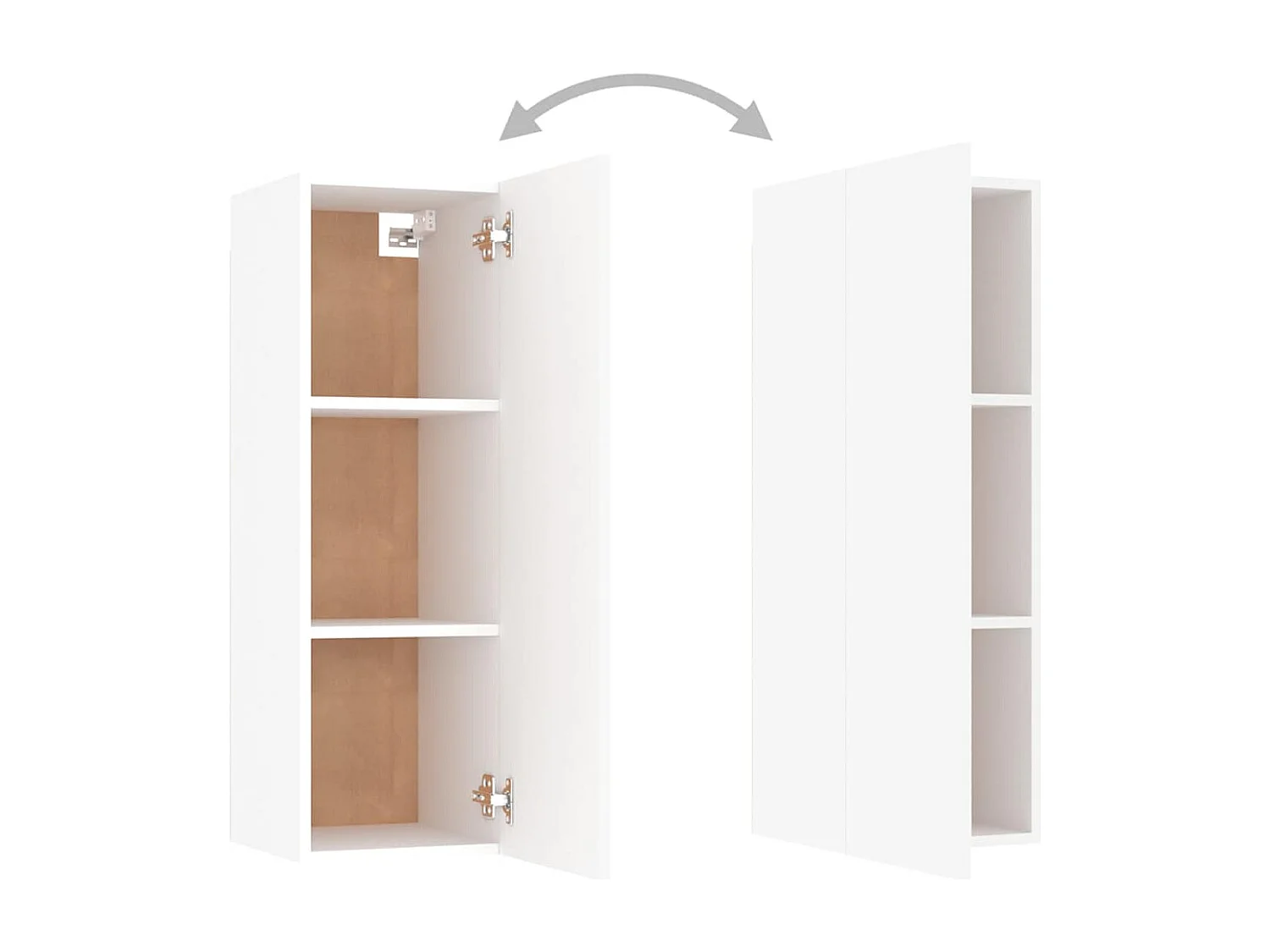 Berkfield TV Cabinet White 30.5x30x90 cm Engineered Wood