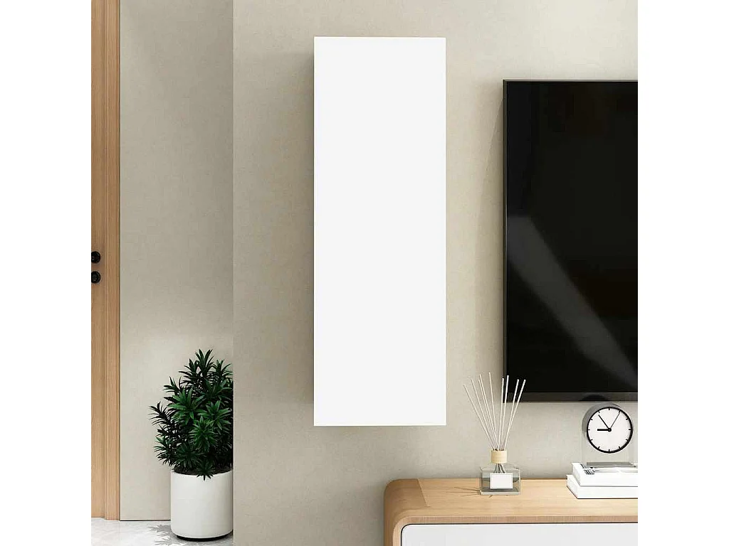 Berkfield TV Cabinet White 30.5x30x90 cm Engineered Wood