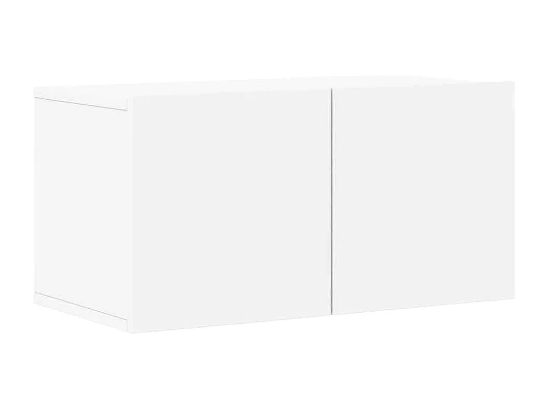 Berkfield 4 Piece TV Cabinet Set White Engineered Wood