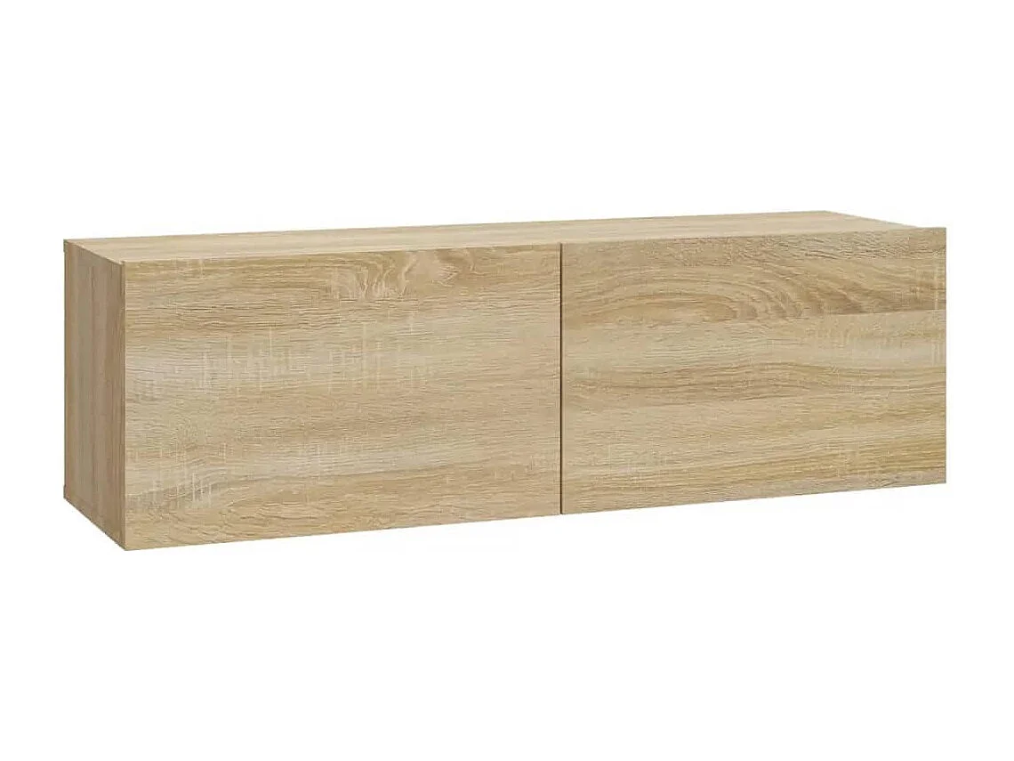 Berkfield 7 Piece TV Cabinet Set Sonoma Oak Engineered Wood