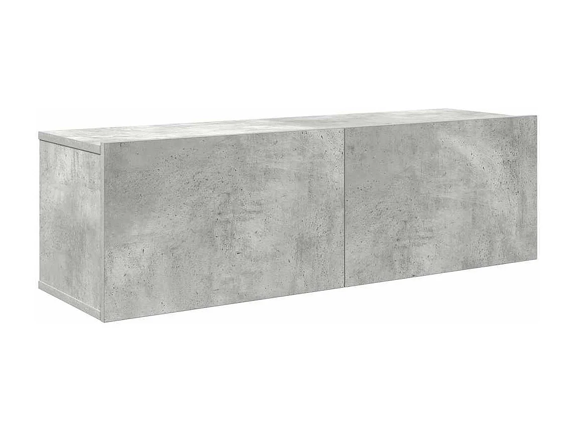 Berkfield 4 Piece TV Cabinet Set Concrete Grey Engineered Wood
