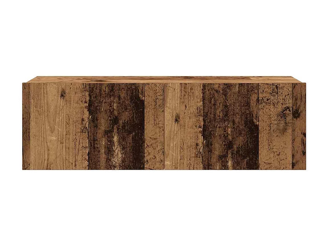 Berkfield 4 Piece TV Cabinet Set Wall-mounted Old Wood Engineered Wood