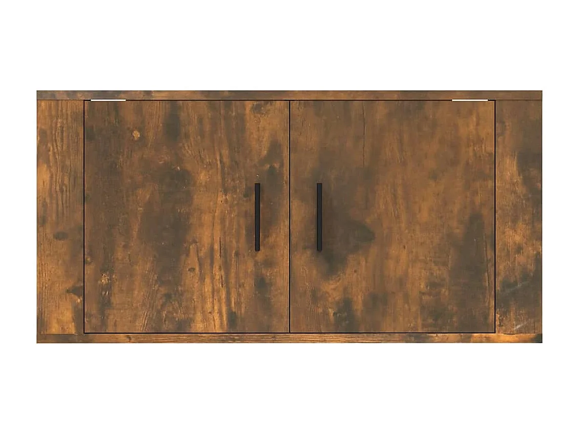 Berkfield Wall Mounted TV Cabinet Smoked Oak 80x34.5x40 cm