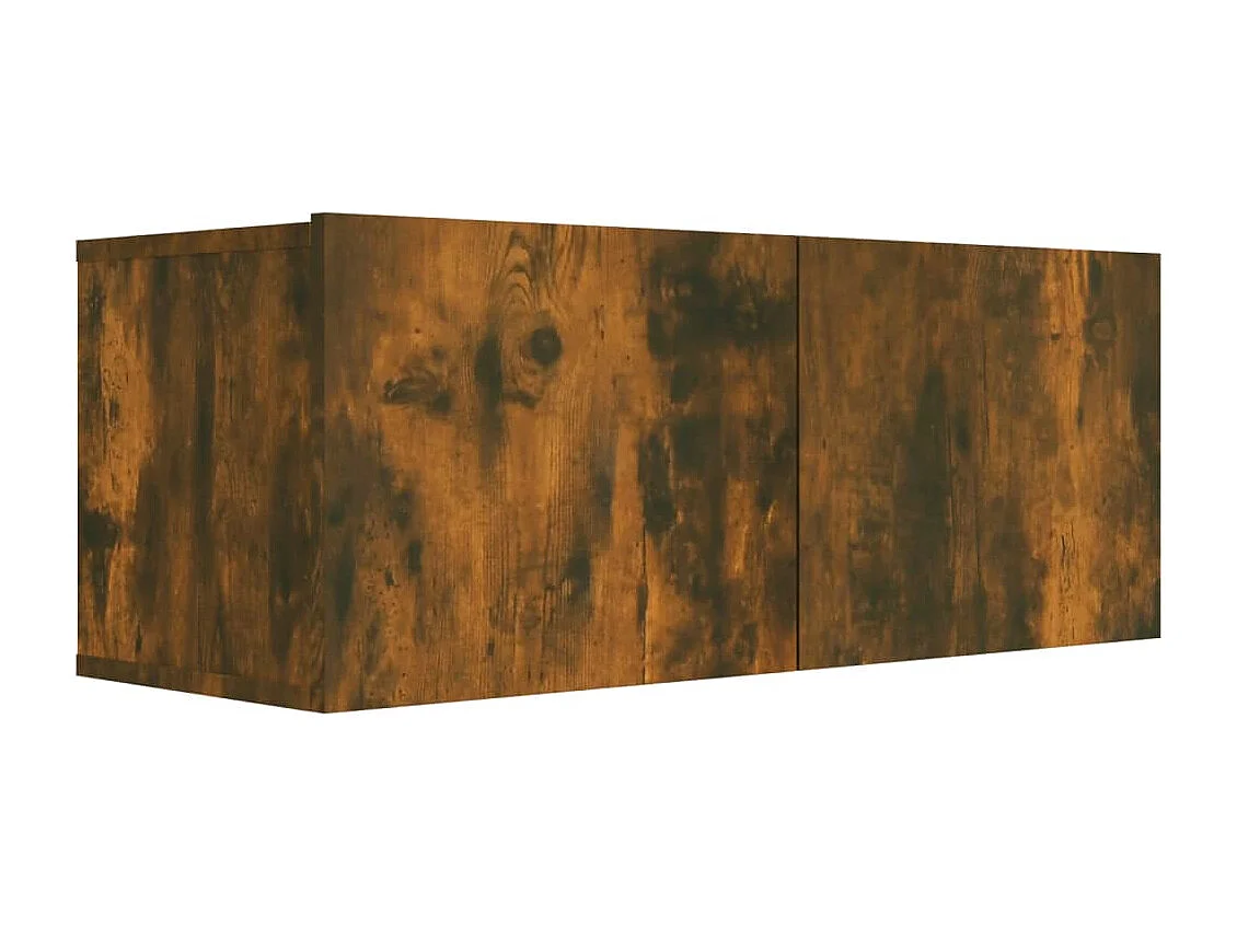 Berkfield 7 Piece TV Cabinet Set Smoked Oak Engineered Wood
