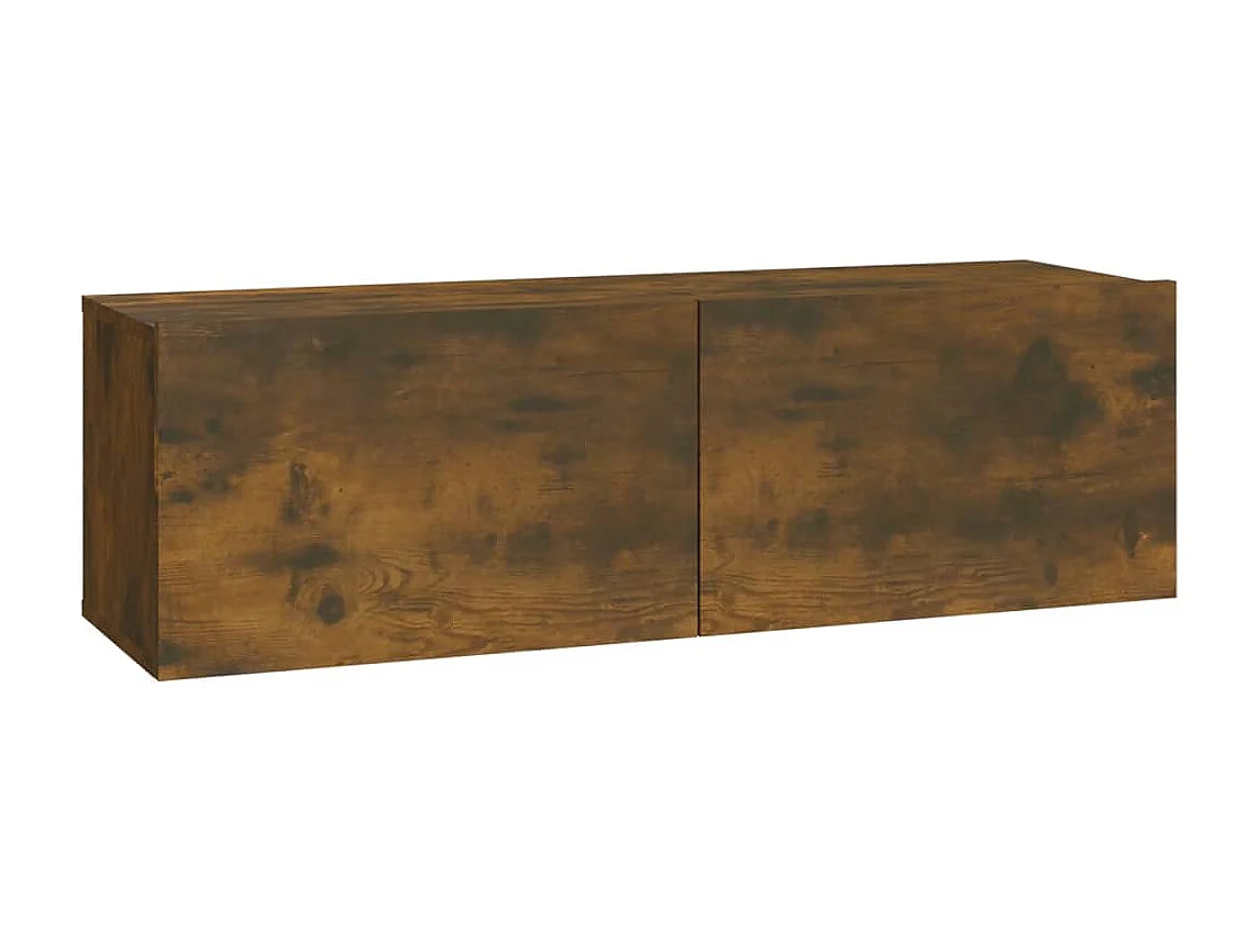 Berkfield 7 Piece TV Cabinet Set Smoked Oak Engineered Wood