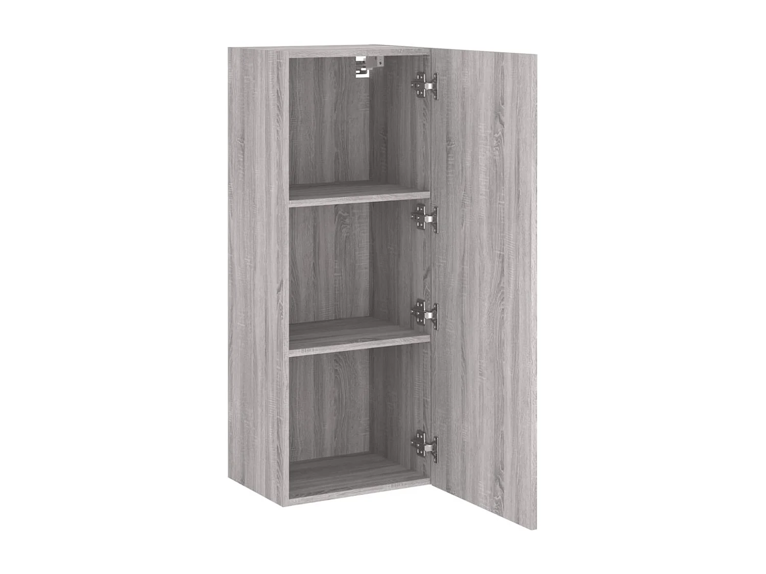 Berkfield TV Wall Cabinet Grey Sonoma 40.5x30x102 cm Engineered Wood
