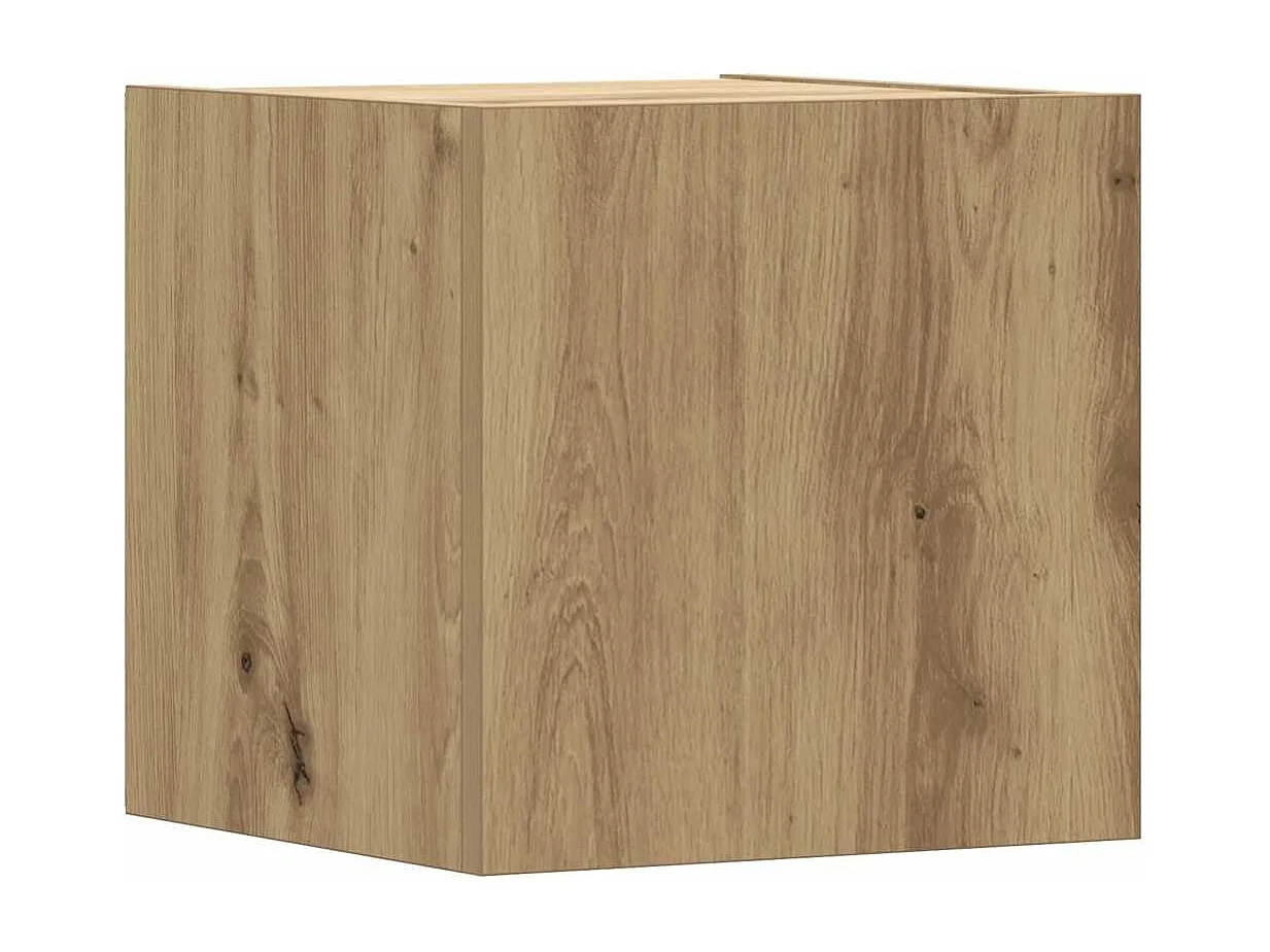 Berkfield 8 Piece TV Cabinet Set Wall-mounted Artisan Oak Engineered Wood