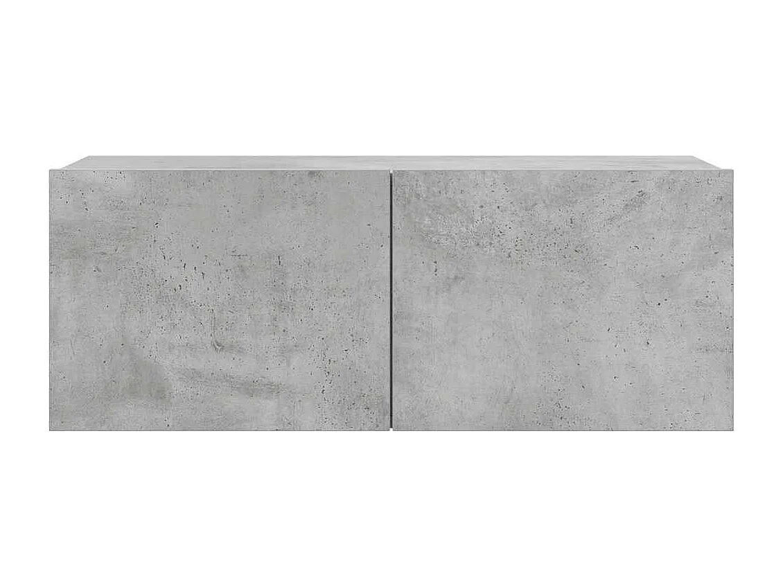 Berkfield 4 Piece TV Cabinet Set Concrete Grey Engineered Wood
