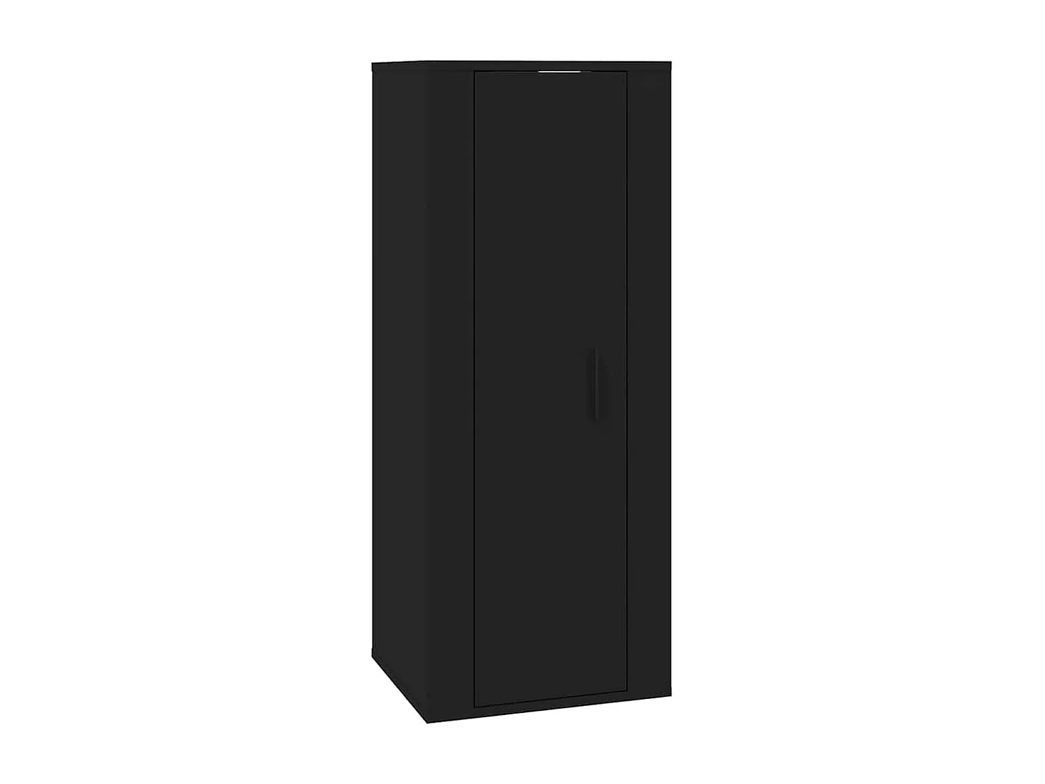 Berkfield Wall Mounted TV Cabinet Black 40x34,5x100 cm