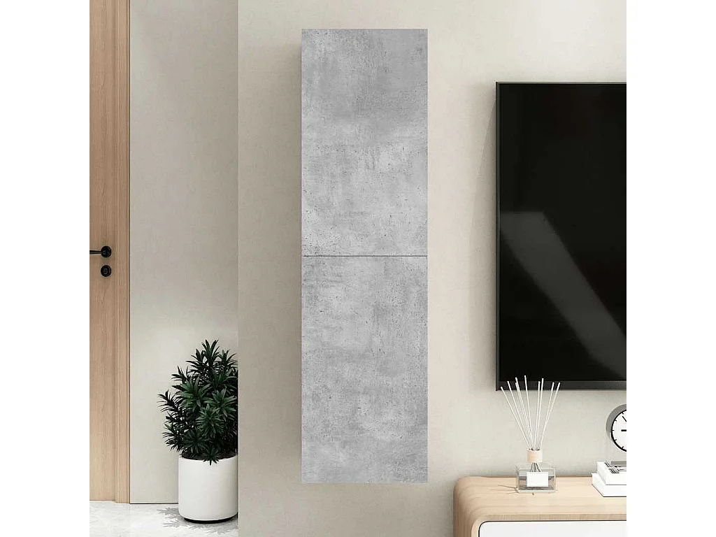 Berkfield TV Cabinet Concrete Grey 30.5x30x110 cm Engineered Wood