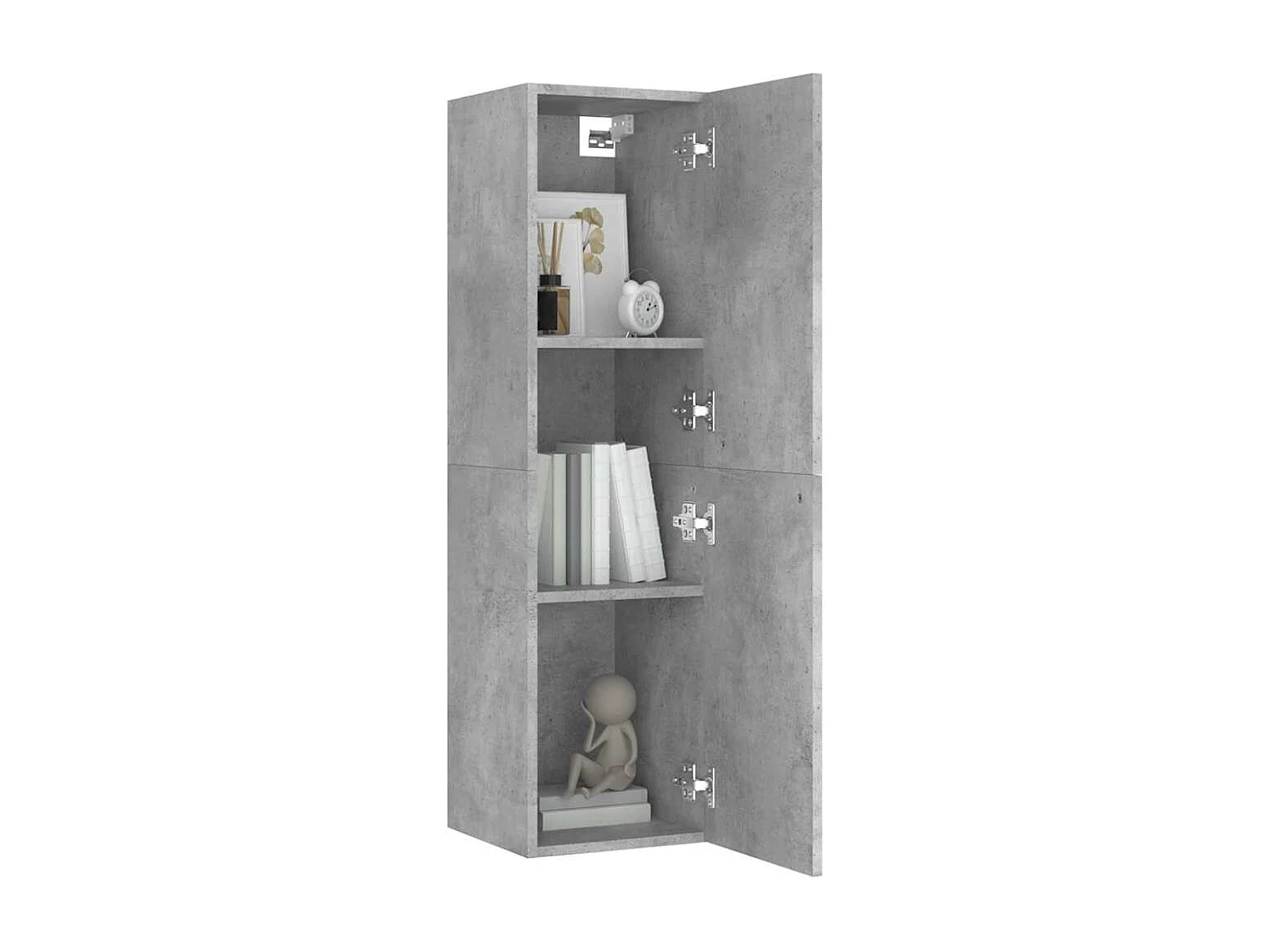 Berkfield TV Cabinet Concrete Grey 30.5x30x110 cm Engineered Wood