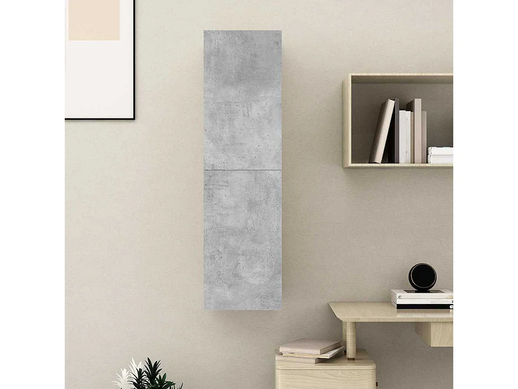 Berkfield TV Cabinet Concrete Grey 30.5x30x110 cm Engineered Wood