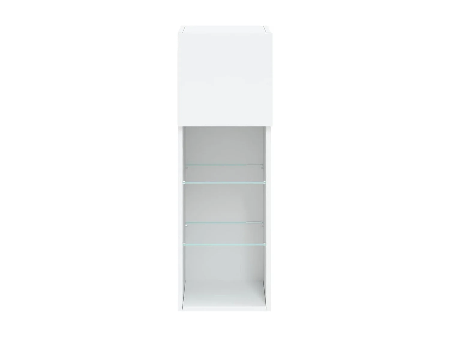Berkfield TV Cabinet with LED Lights White 30.5x30x90 cm