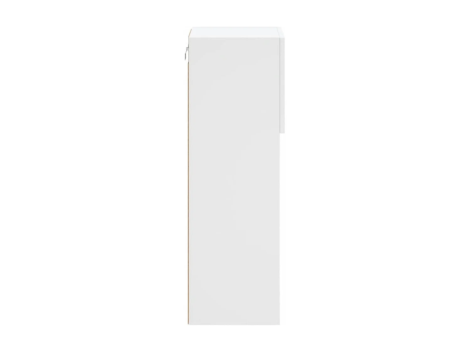 Berkfield TV Cabinet with LED Lights White 30.5x30x90 cm