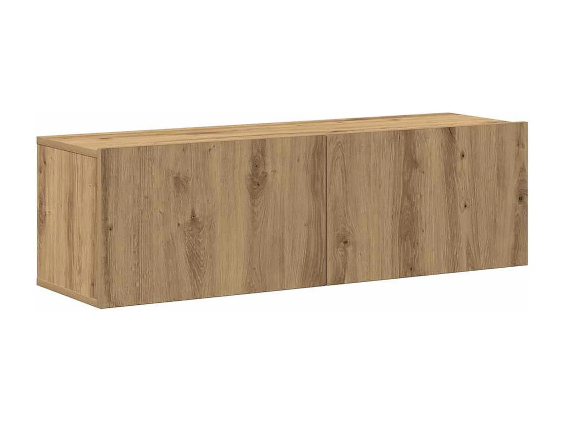 Berkfield 7 Piece TV Cabinet Set Wall-mounted Artisan Oak Engineered Wood