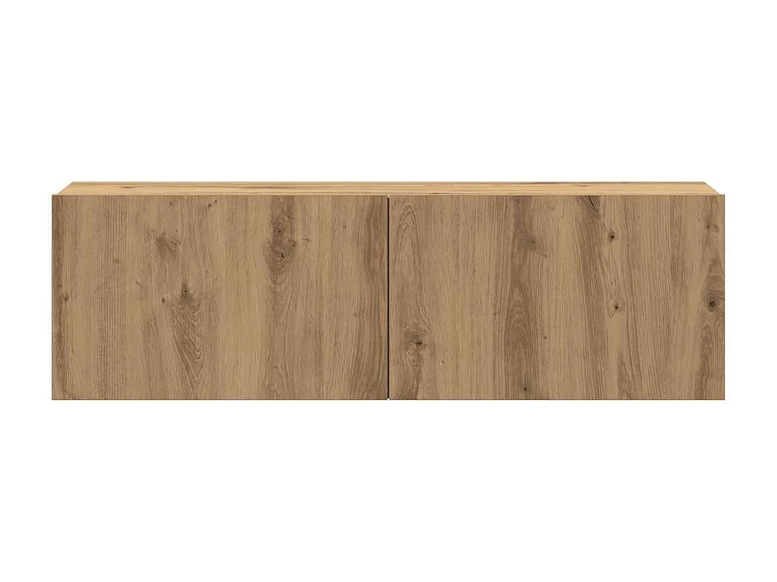 Berkfield 7 Piece TV Cabinet Set Wall-mounted Artisan Oak Engineered Wood