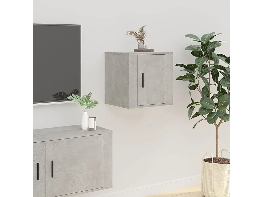 Berkfield Wall Mounted TV Cabinet Concrete Grey 40x34,5x40 cm