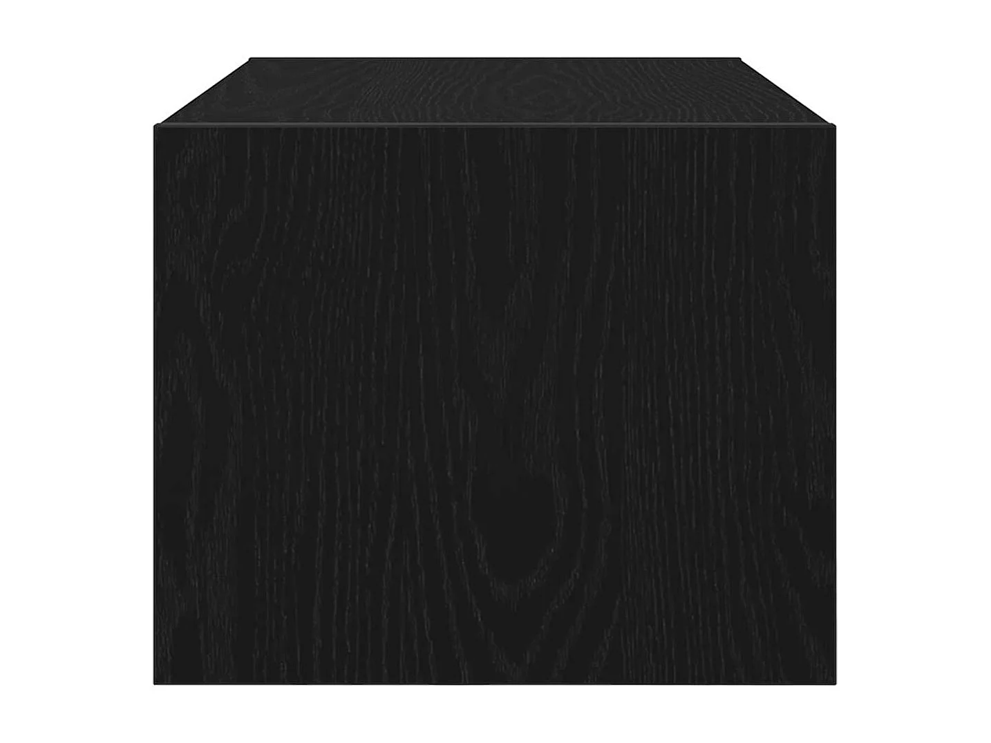 Berkfield TV Cabinet Black Oak 60x31x25.5 cm Engineered Wood