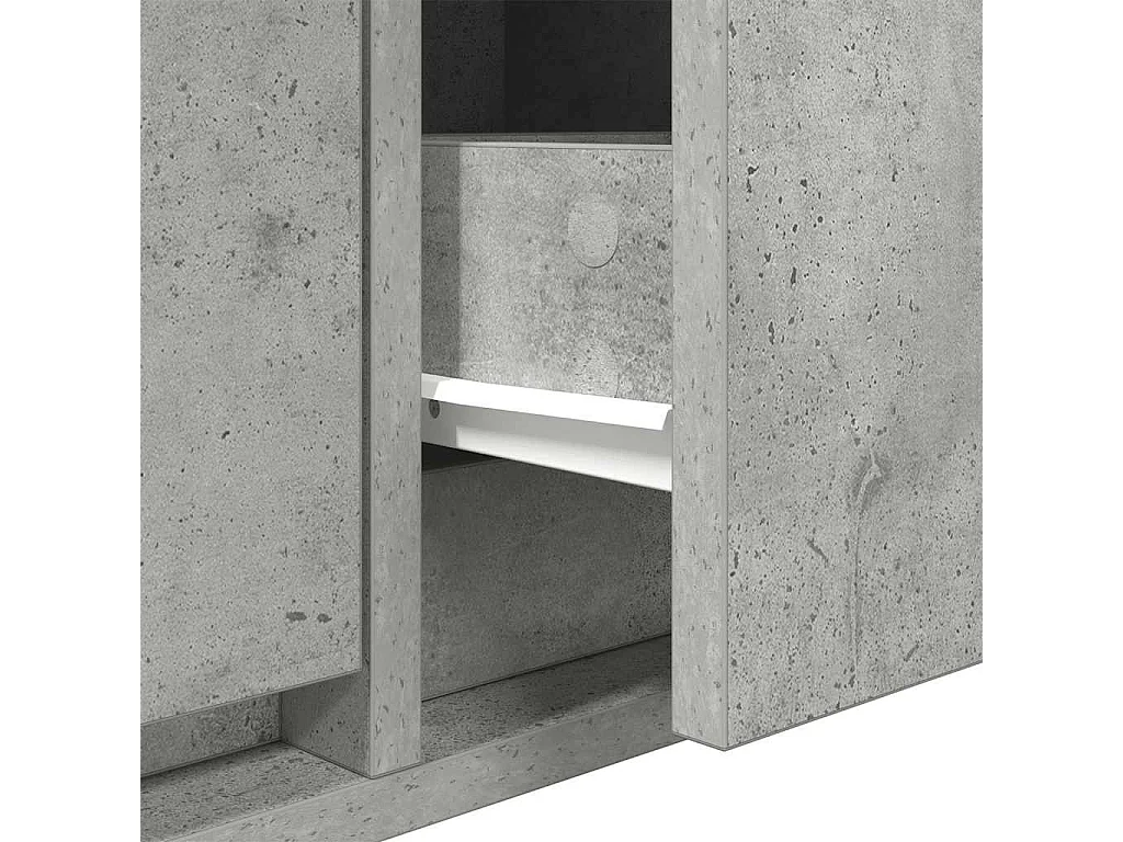 Berkfield TV Cabinet Concrete Grey 80x31x25.5 cm Engineered Wood