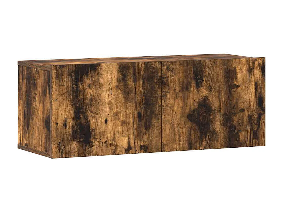 Berkfield 3 Piece TV Cabinet Set Smoked Oak Engineered Wood