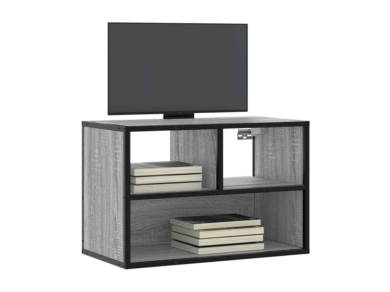 Berkfield TV Cabinet Grey Sonoma 60x31x39.5 cm Engineered Wood and Metal