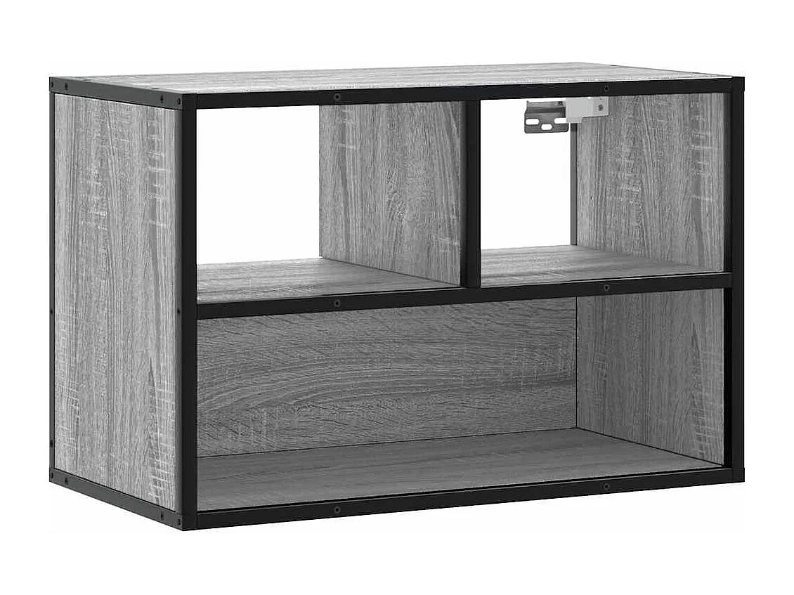 Berkfield TV Cabinet Grey Sonoma 60x31x39.5 cm Engineered Wood and Metal