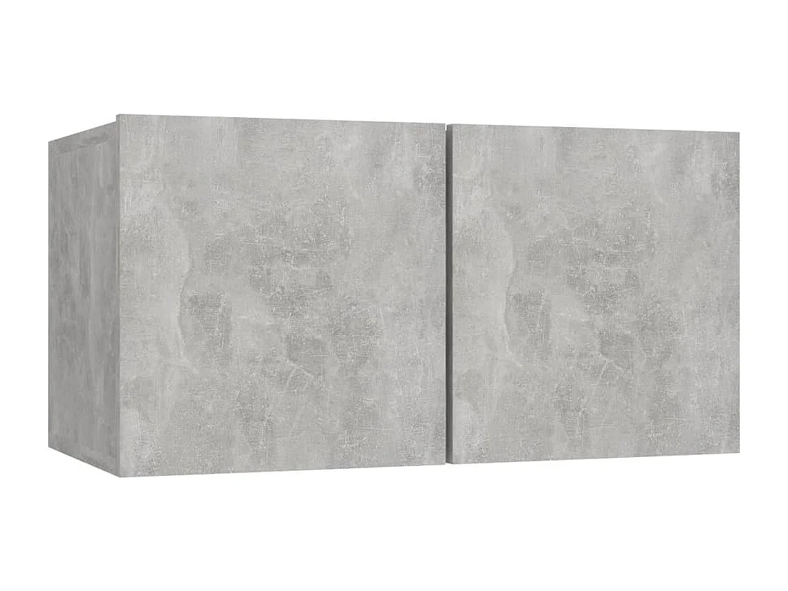 Berkfield 8 Piece TV Cabinet Set Concrete Grey Engineered Wood