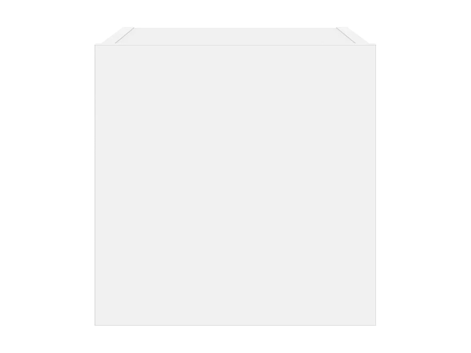 Berkfield TV Wall Cabinet with LED Lights White 30.5x35x30 cm