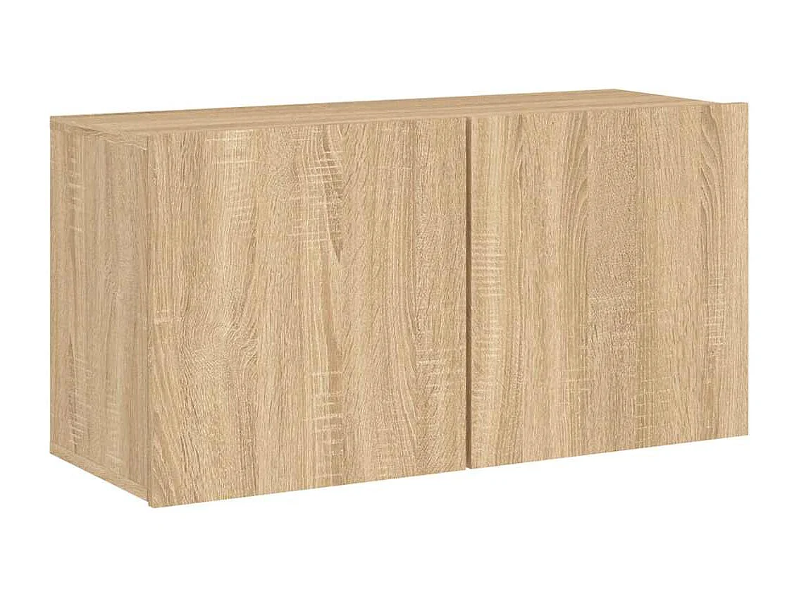 Berkfield TV Cabinet Wall-mounted Sonoma Oak 80x30x41 cm