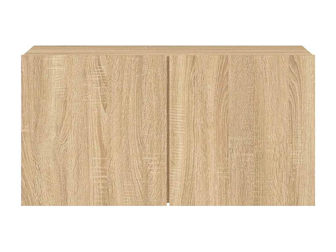 Berkfield TV Cabinet Wall-mounted Sonoma Oak 80x30x41 cm