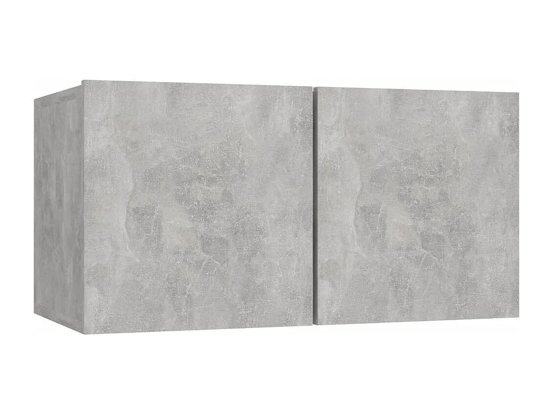 Berkfield 6 Piece TV Cabinet Set Concrete Grey Engineered Wood