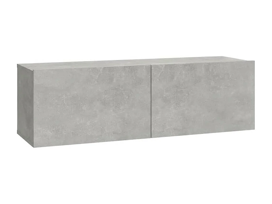 Berkfield 6 Piece TV Cabinet Set Concrete Grey Engineered Wood