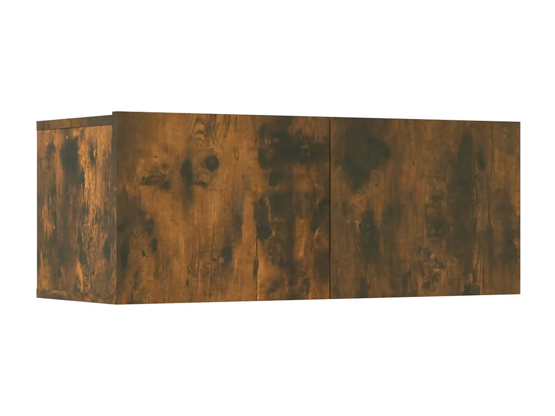 Berkfield 5 Piece TV Cabinet Set Smoked Oak Engineered Wood