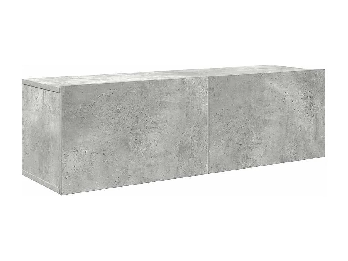 Berkfield 7 Piece TV Cabinet Set Concrete Grey Engineered Wood