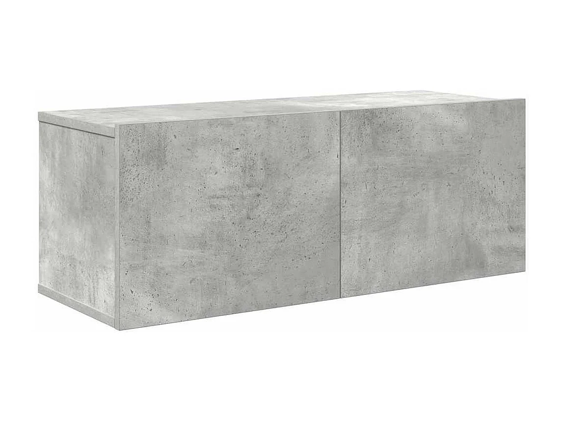 Berkfield 7 Piece TV Cabinet Set Concrete Grey Engineered Wood