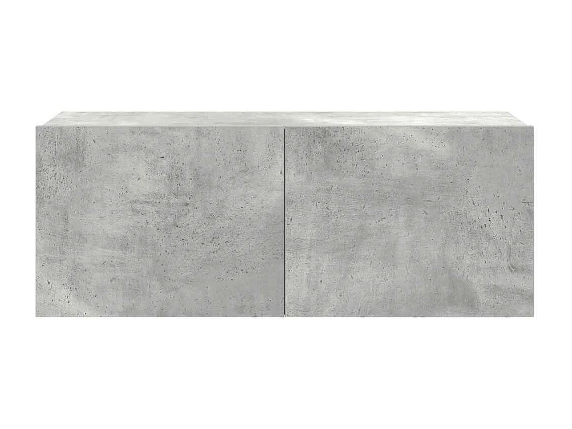 Berkfield 7 Piece TV Cabinet Set Concrete Grey Engineered Wood
