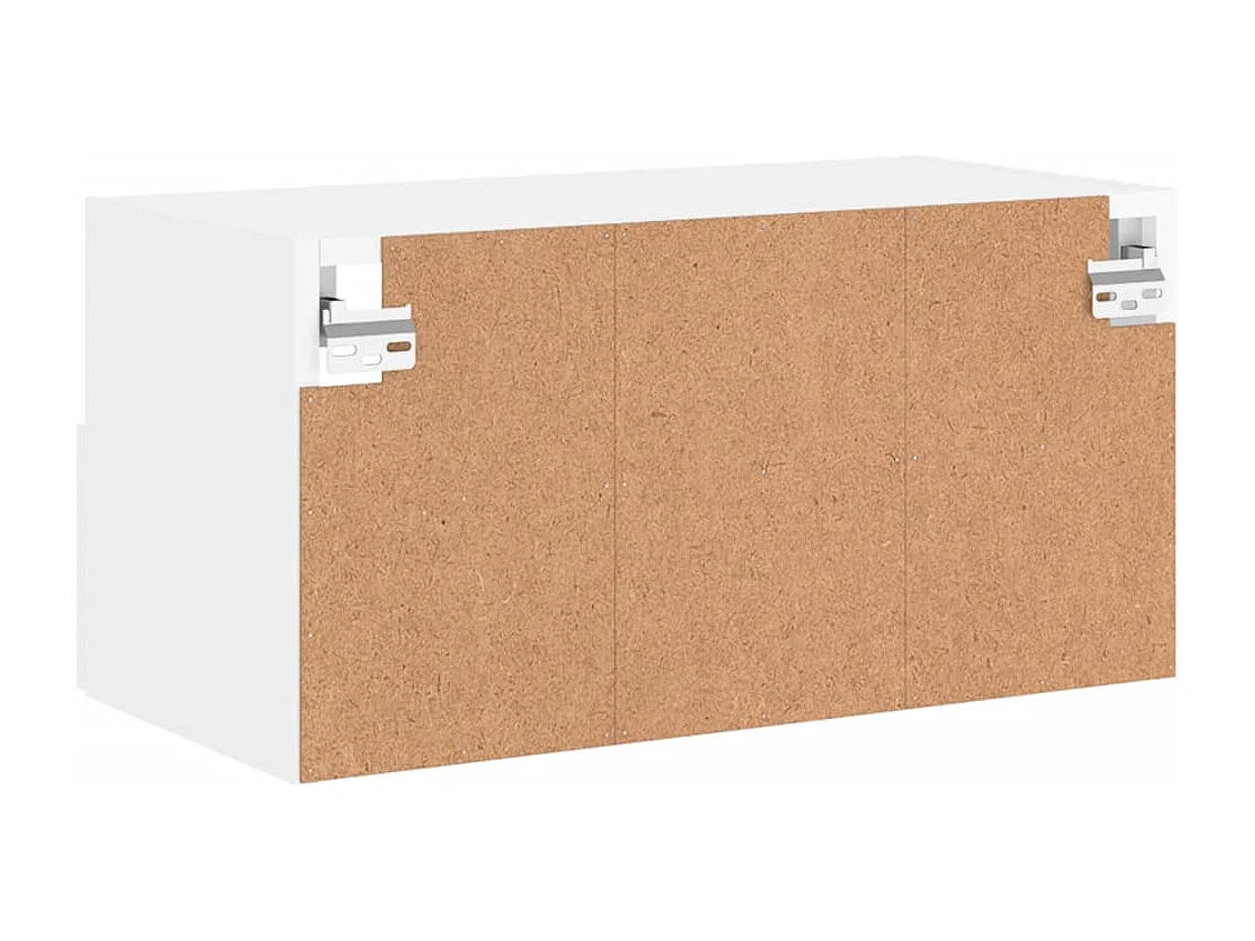Berkfield TV Wall Cabinet White 60x30x30 cm Engineered Wood
