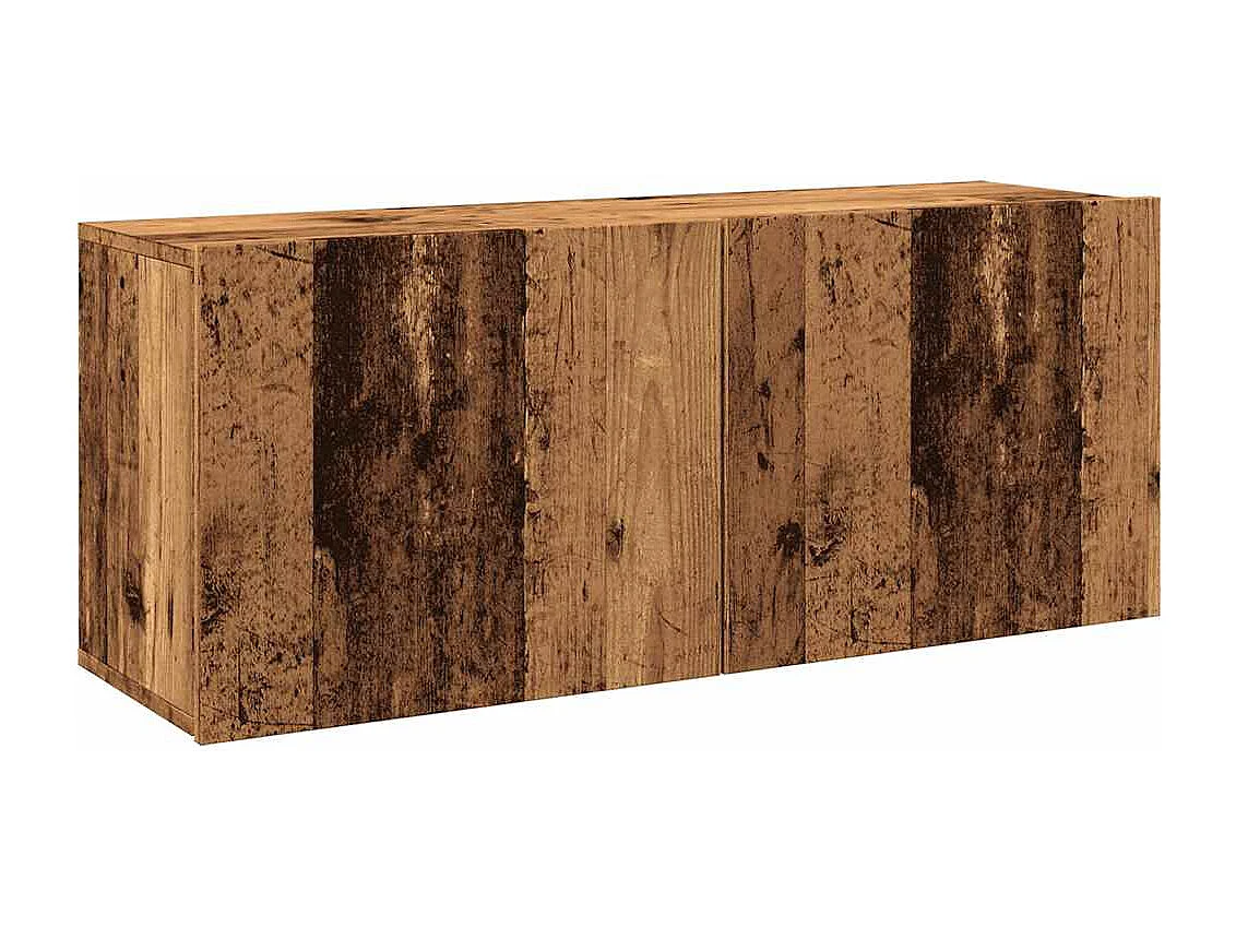 Berkfield TV Cabinet Wall-mounted Old Wood 100x30x41 cm