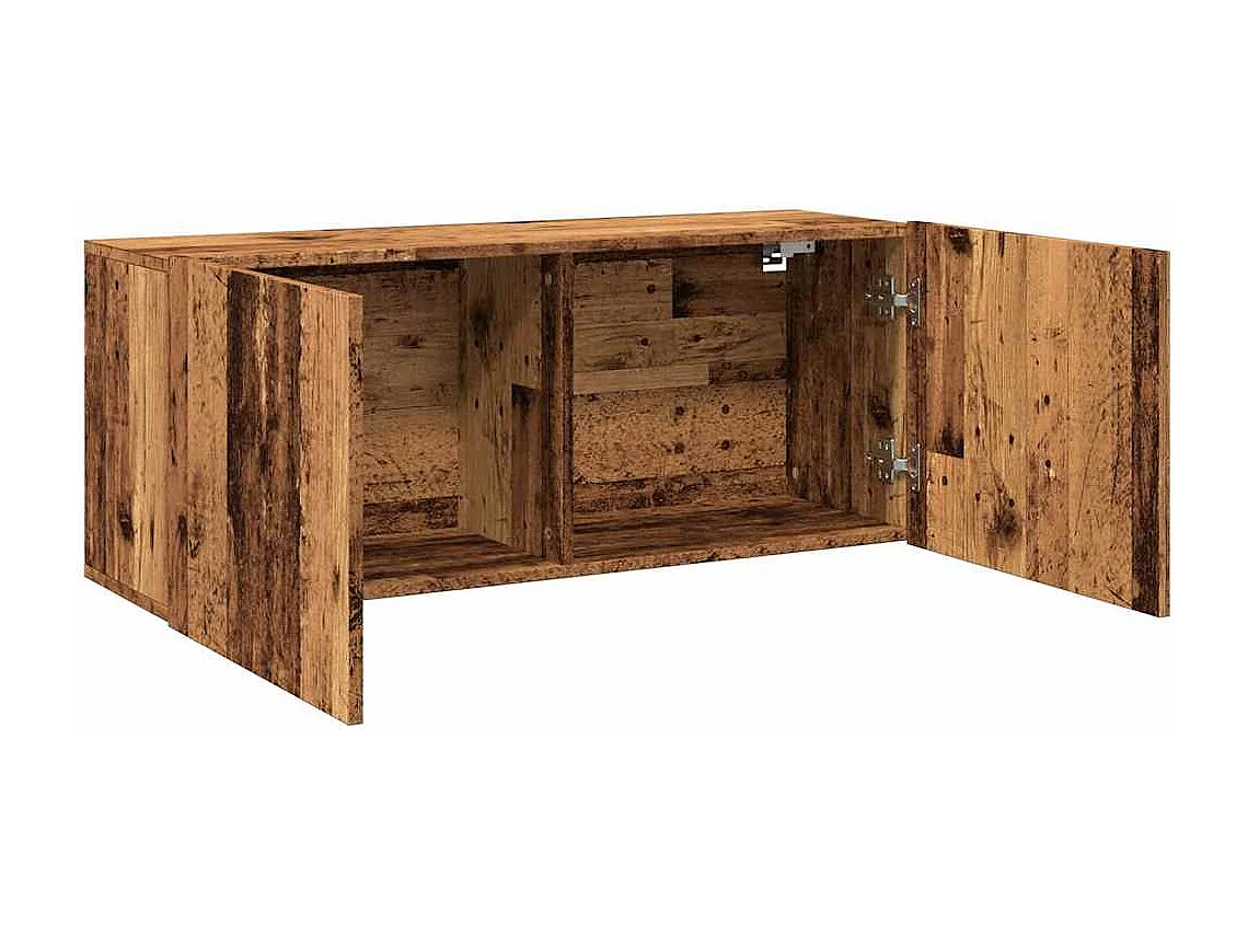 Berkfield TV Cabinet Wall-mounted Old Wood 100x30x41 cm