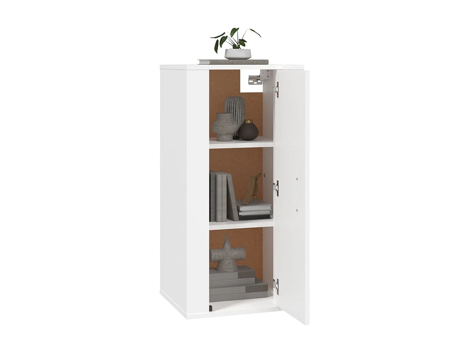 Berkfield Wall Mounted TV Cabinet White 40x34,5x80 cm