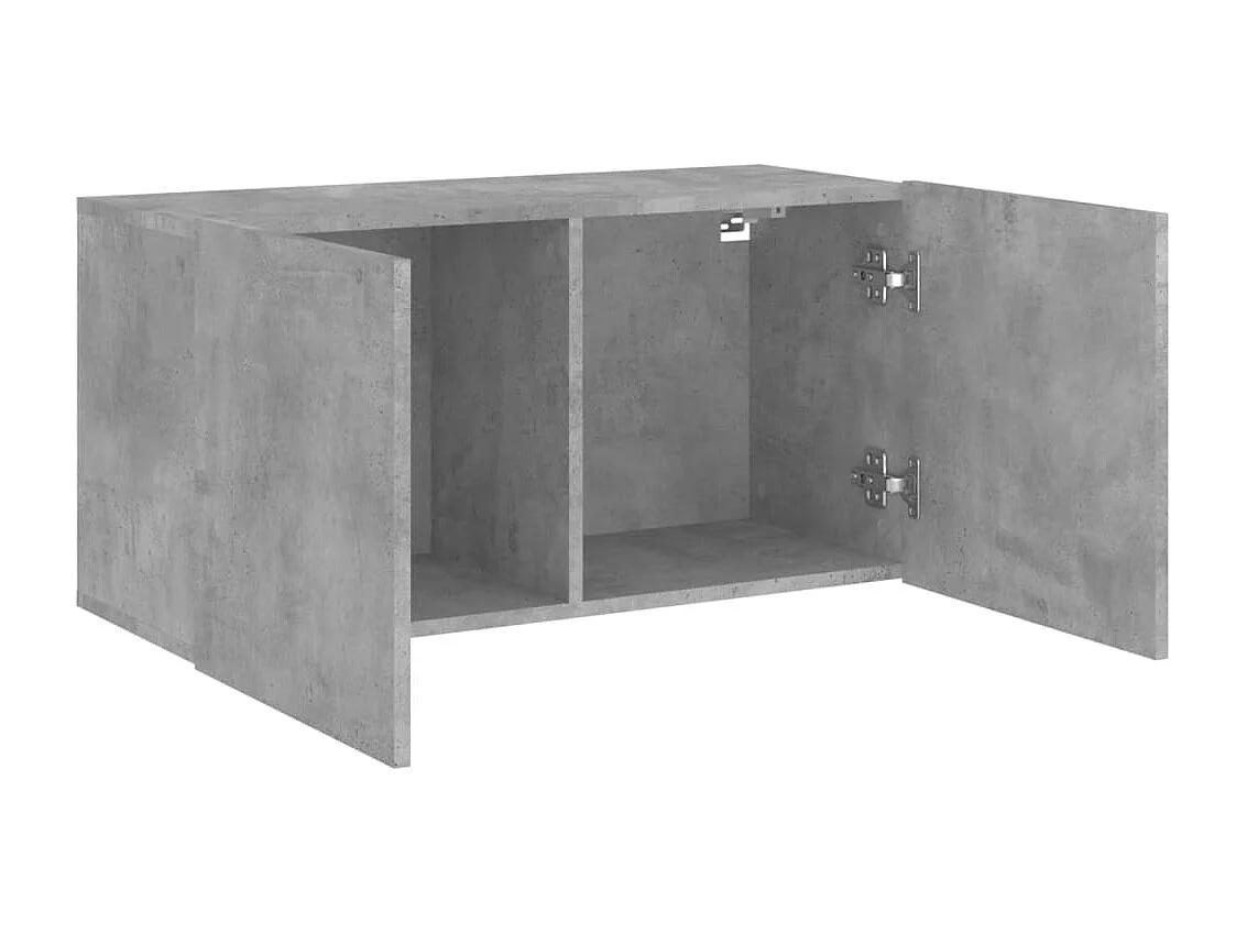 Berkfield TV Cabinet Wall-mounted Concrete Grey 80x30x41 cm