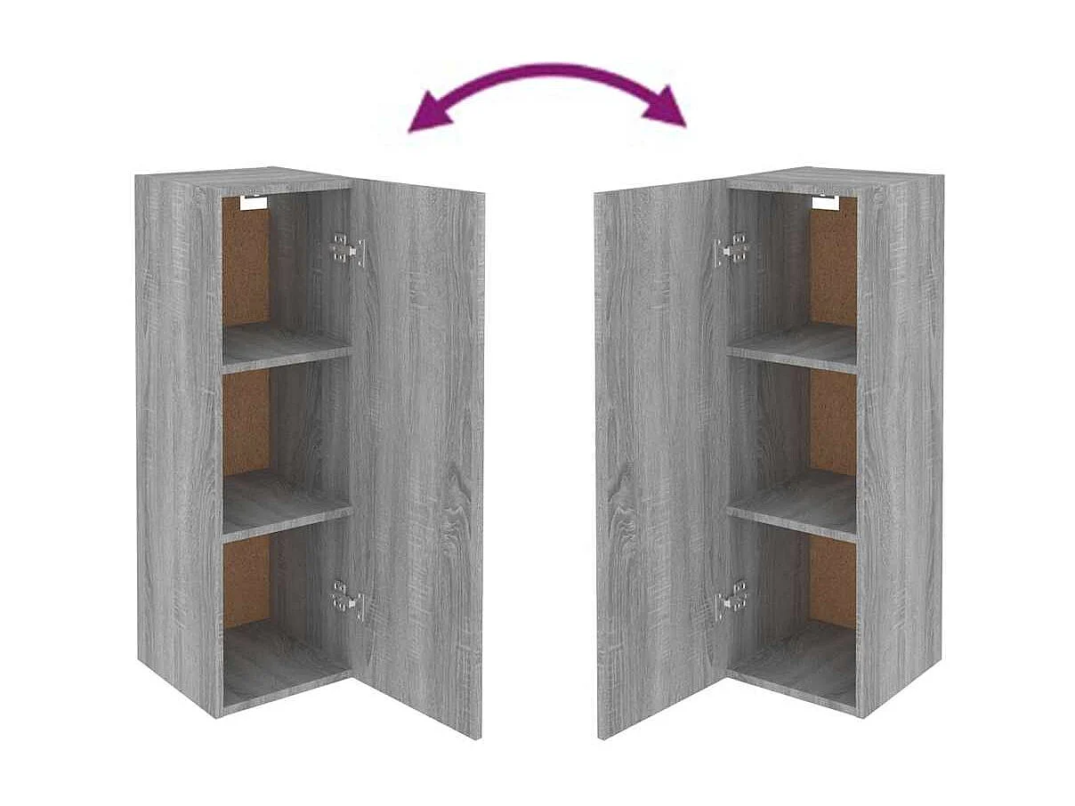 Berkfield TV Cabinet Grey Sonoma 30.5x30x90 cm Engineered Wood
