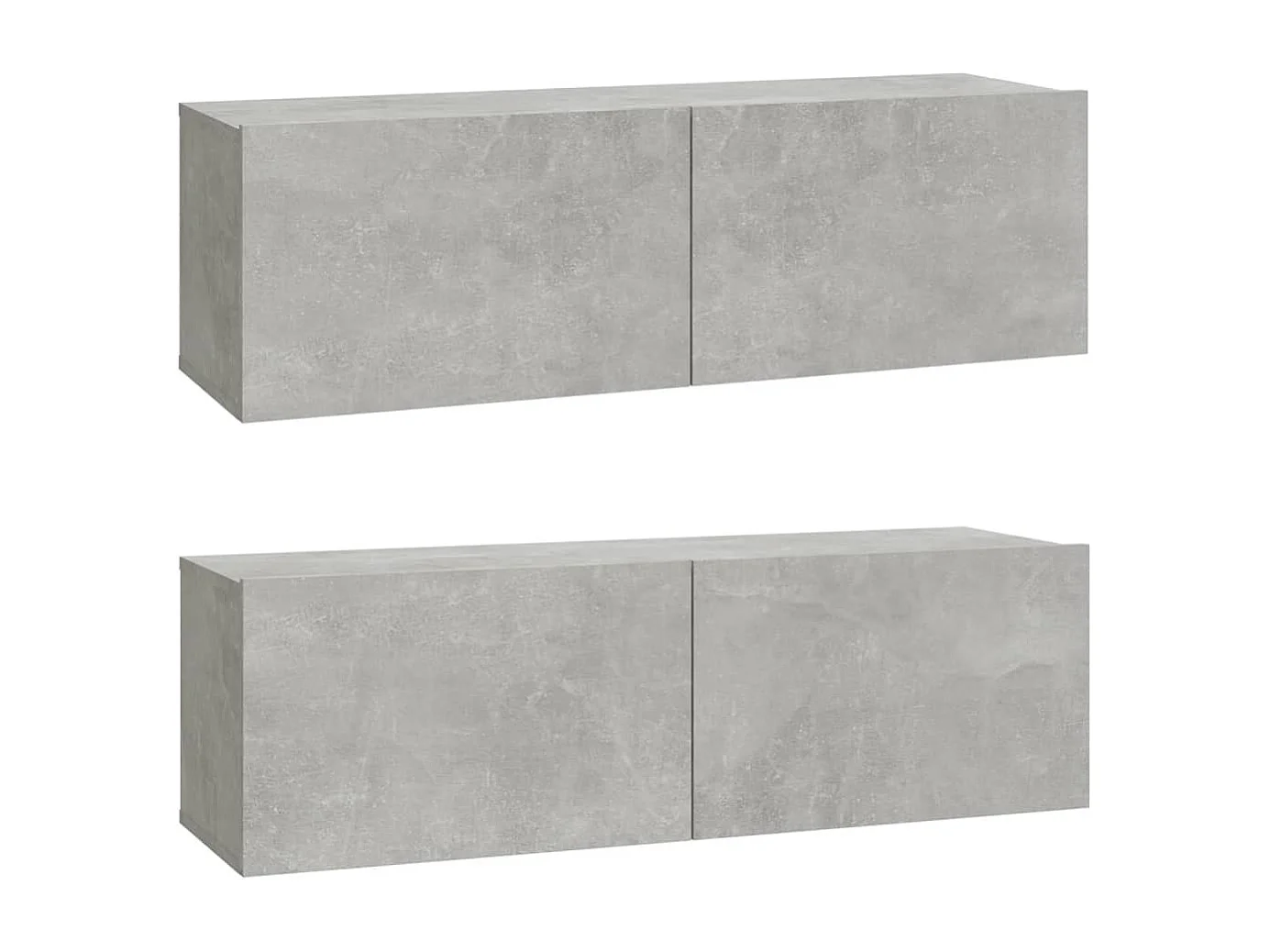 Berkfield 3 Piece TV Cabinet Set Concrete Grey Engineered Wood