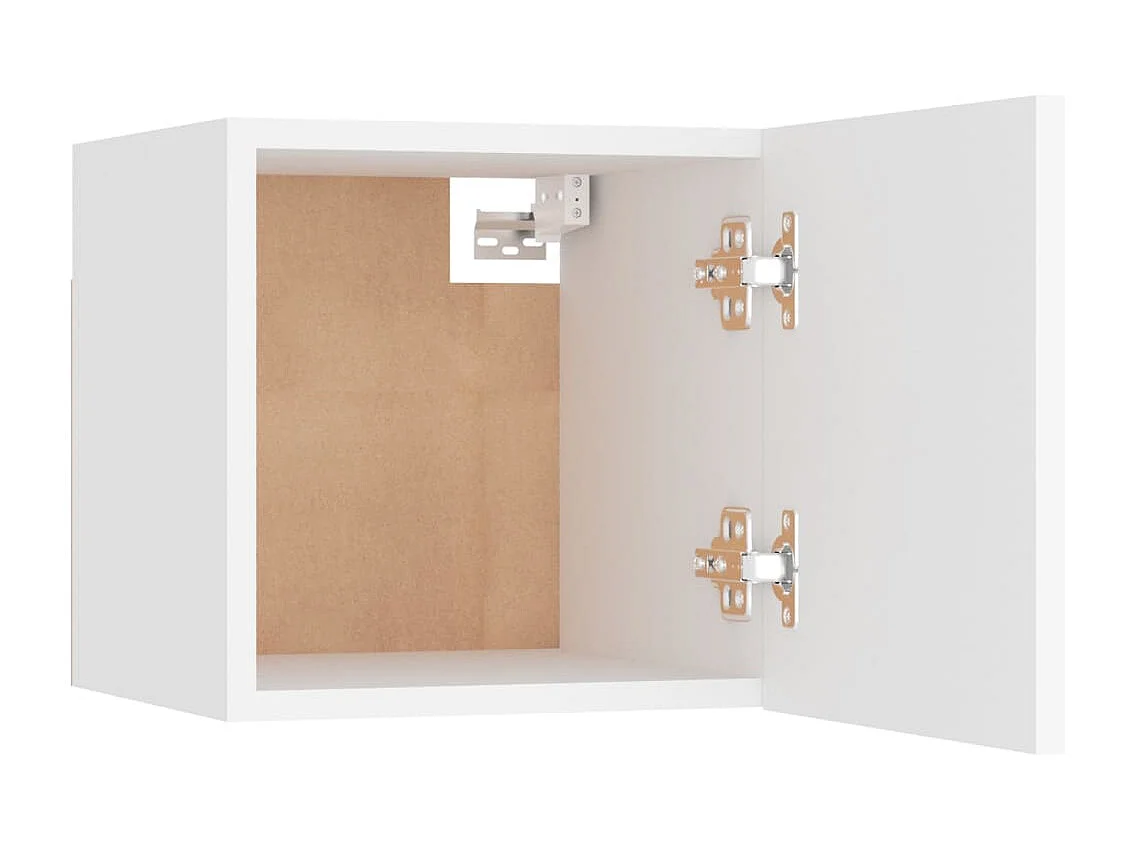 Berkfield 6 Piece TV Cabinet Set White Engineered Wood