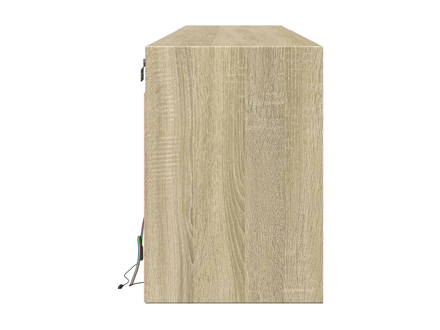 Berkfield TV Wall Cabinet with LED Sonoma Oak 180x31x45 cm