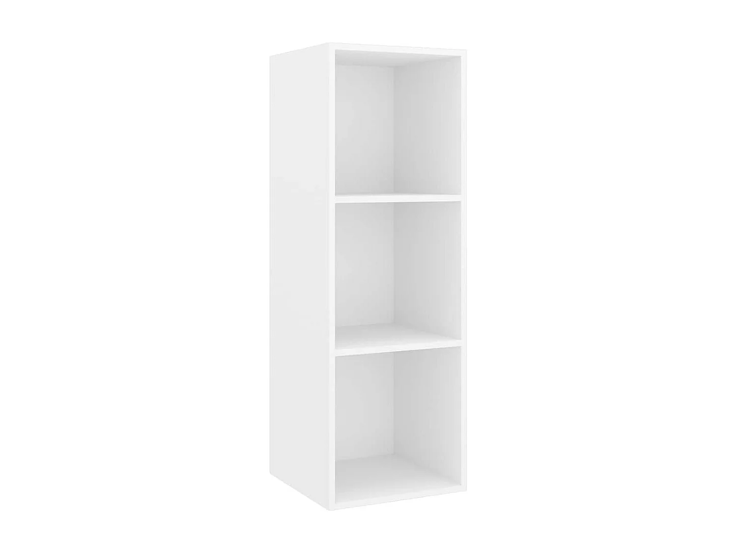 Berkfield Wall-mounted TV Cabinets 4 pcs White Engineered Wood