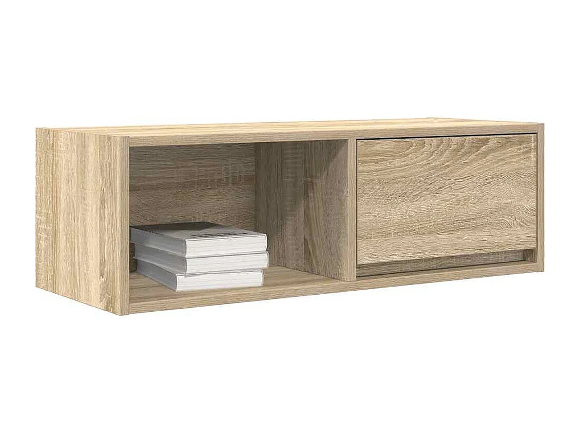 Berkfield TV Cabinet Sonoma Oak 80x31x25.5 cm Engineered Wood