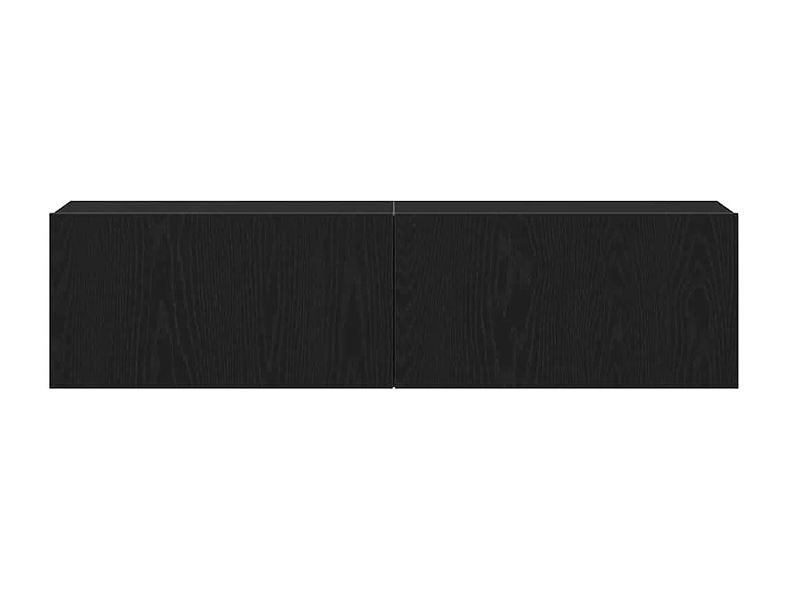 Berkfield TV Cabinet Black Oak 120x30x30.5 cm Engineered Wood